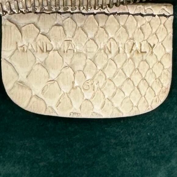 Barry Kieselstein Cord Snakeskin Leather with Metal Alligator Vtg 1991 - Picture 14 of 15